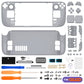 eXtremeRate Replacement Full Set Shell with Buttons for Steam Deck OLED - New Hope Gray