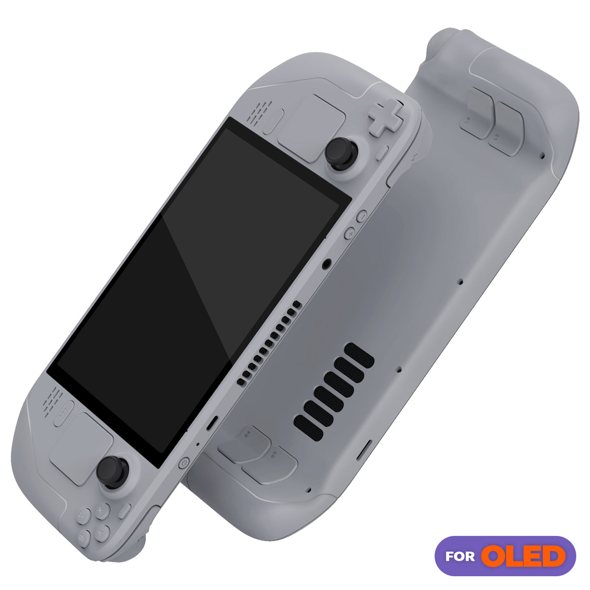 eXtremeRate Replacement Full Set Shell with Buttons for Steam Deck OLED - New Hope Gray