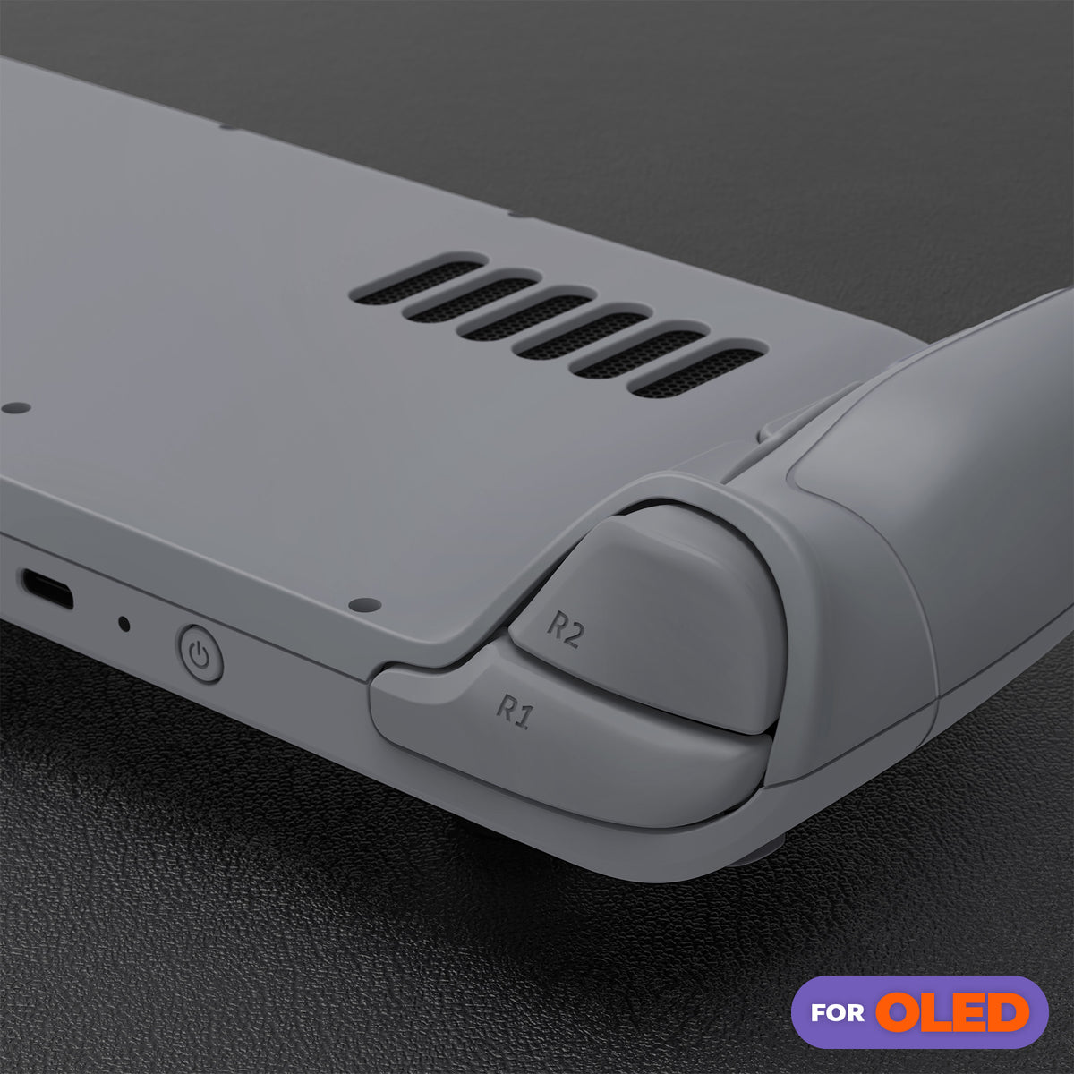 eXtremeRate Replacement Full Set Shell with Buttons for Steam Deck OLED - New Hope Gray