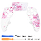 eXtremeRate Replacement Left Right Front Housing Shell with Touchpad Compatible with PS5 Edge Controller - Cherry Blossom Whisper