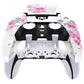 eXtremeRate Replacement Left Right Front Housing Shell with Touchpad Compatible with PS5 Edge Controller - Cherry Blossom Whisper