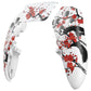 eXtremeRate Replacement Left Right Front Housing Shell with Touchpad Compatible with PS5 Edge Controller - Winter Blossom eXtremeRate