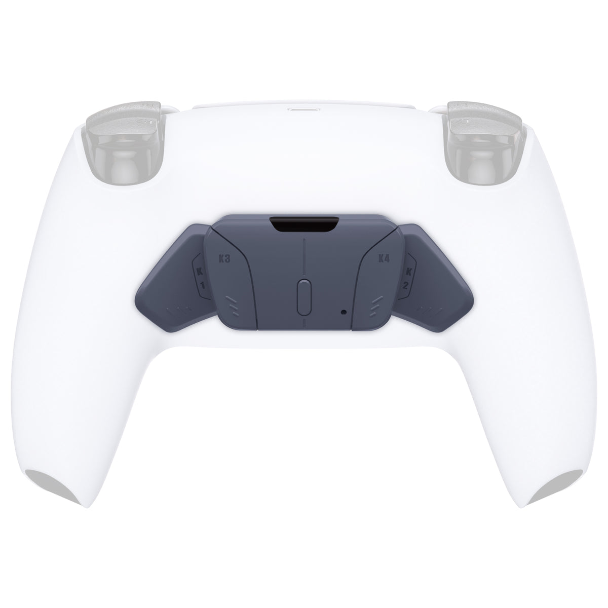 eXtremeRate Replacement Redesigned K1 K2 K3 K4 Back Buttons Housing Shell for eXtremeRate RISE4 Remap Kit, Compatible with PS5 Controller - Sterling Silver