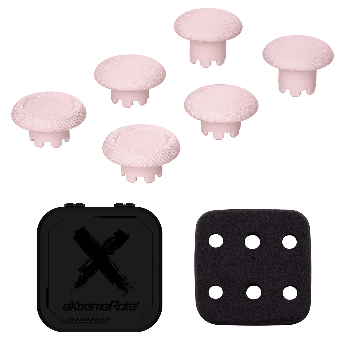 eXtremeRate Replacement Swappable Thumbsticks for PS5 Edge Controller - Cherry Blossoms Pink