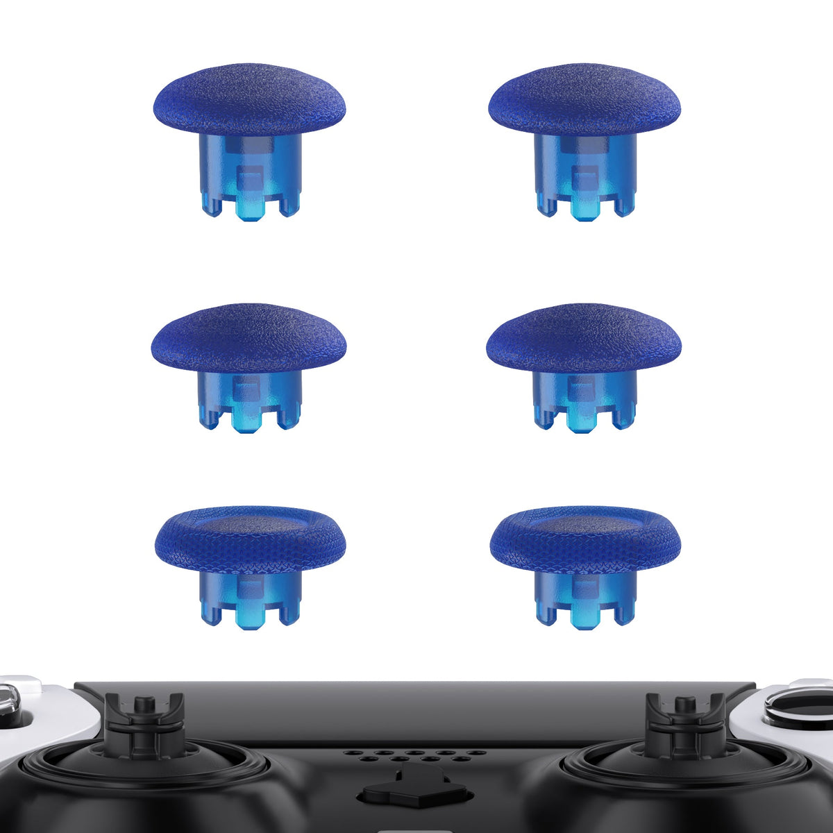 eXtremeRate Replacement Swappable Thumbsticks for PS5 Edge Controller - Clear Blue eXtremeRate