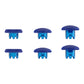 eXtremeRate Replacement Swappable Thumbsticks for PS5 Edge Controller - Clear Blue eXtremeRate