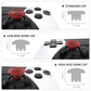 eXtremeRate Replacement Swappable Thumbsticks for PS5 Edge Controller - Clear Red eXtremeRate