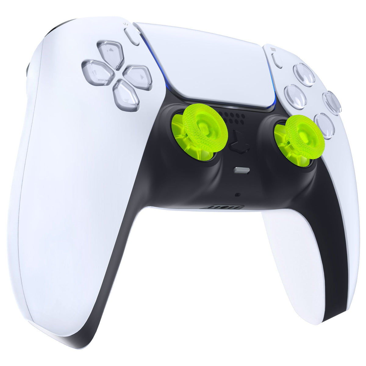 eXtremeRate Replacement Thumbsticks Analog Stick Joystick Compatible with PS5 & PS4 All Model Controller - Clear Lime Green eXtremeRate