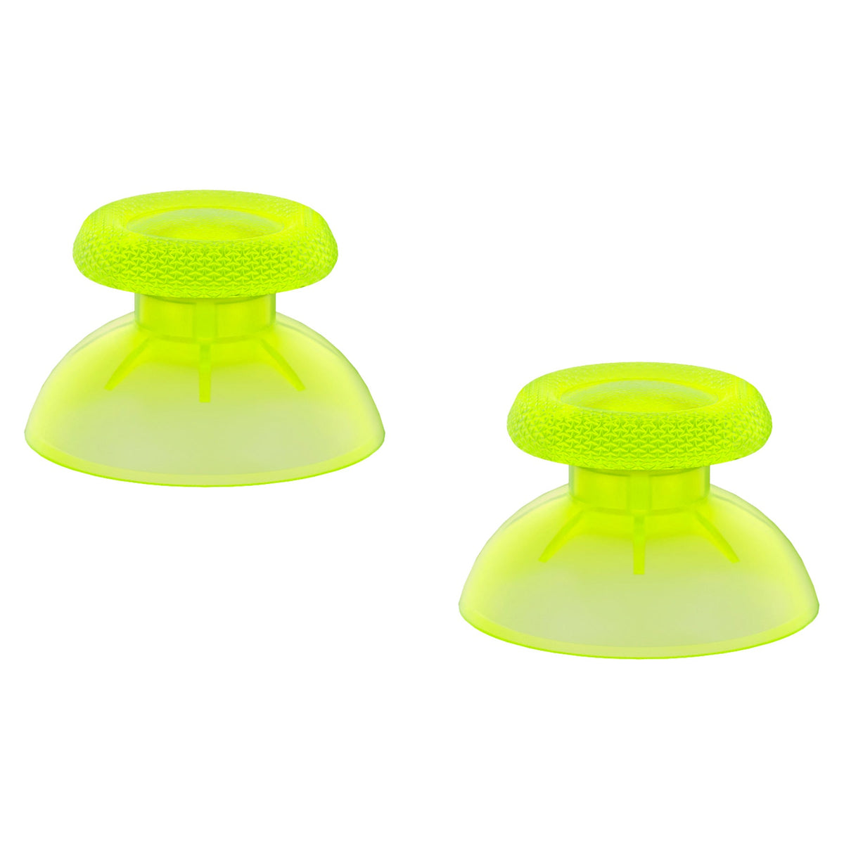eXtremeRate Replacement Thumbsticks Analog Stick Joystick Compatible with PS5 & PS4 All Model Controller - Clear Lime Green eXtremeRate