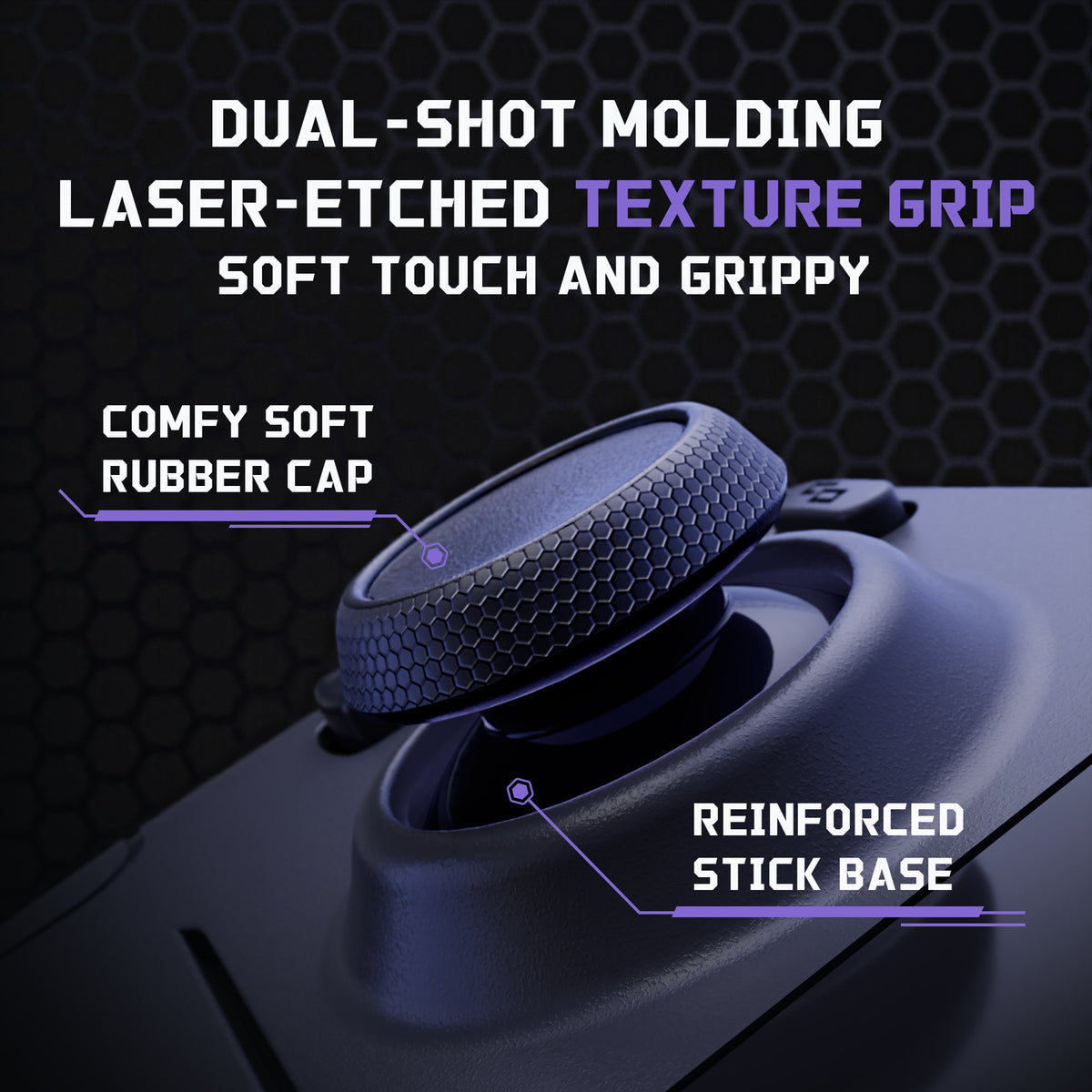 eXtremeRate Replacement Thumbsticks with Original Touch Sensing for Steam Deck LCD & OLED - Black