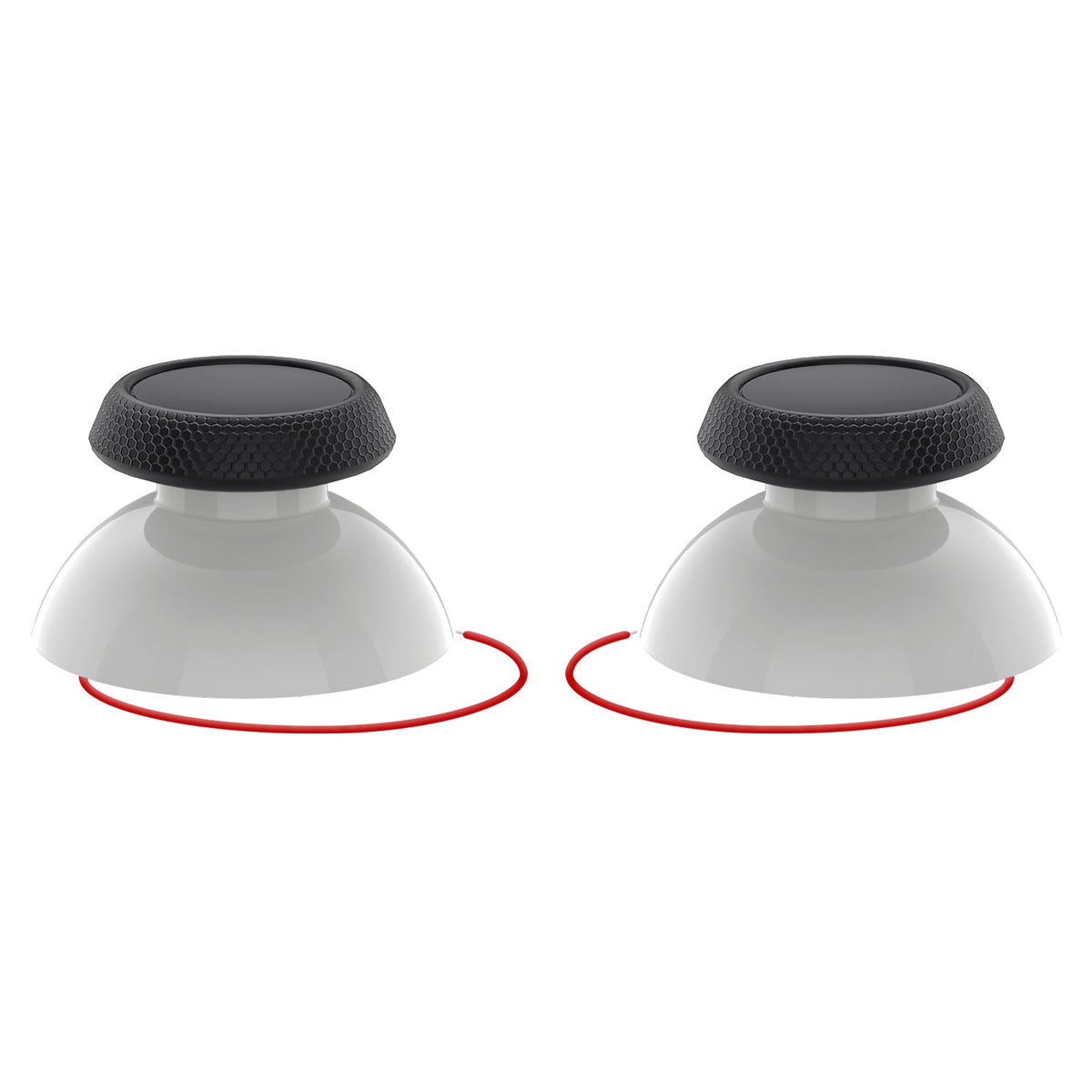 eXtremeRate Replacement Thumbsticks with Original Touch Sensing for Steam Deck LCD & OLED - Black & White eXtremeRate