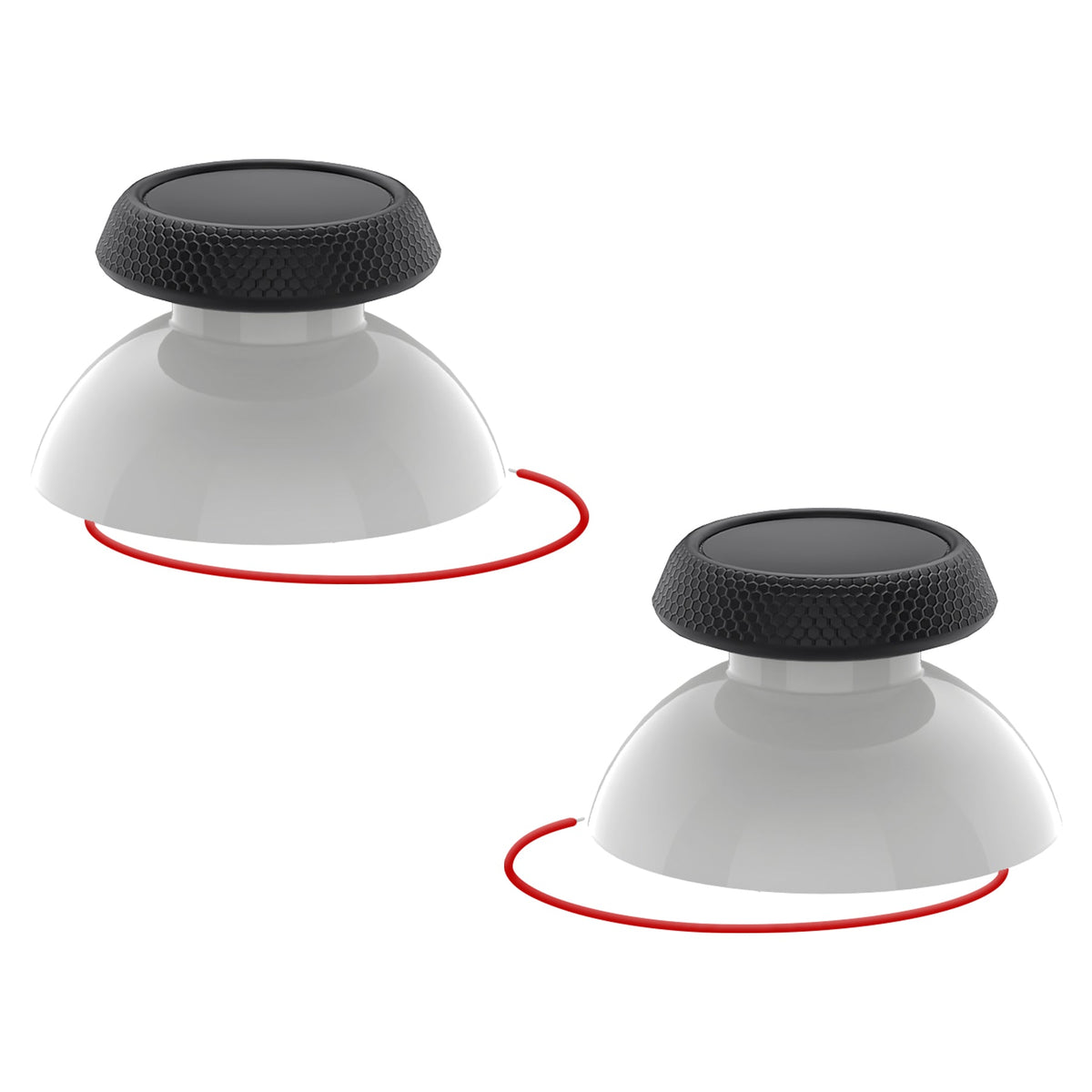eXtremeRate Replacement Thumbsticks with Original Touch Sensing for Steam Deck LCD & OLED - Black & White eXtremeRate
