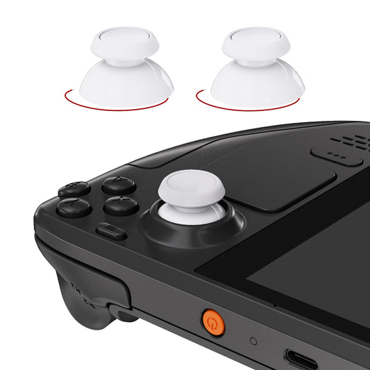eXtremeRate Replacement Thumbsticks with Original Touch Sensing for Steam Deck LCD & OLED - Frosted White