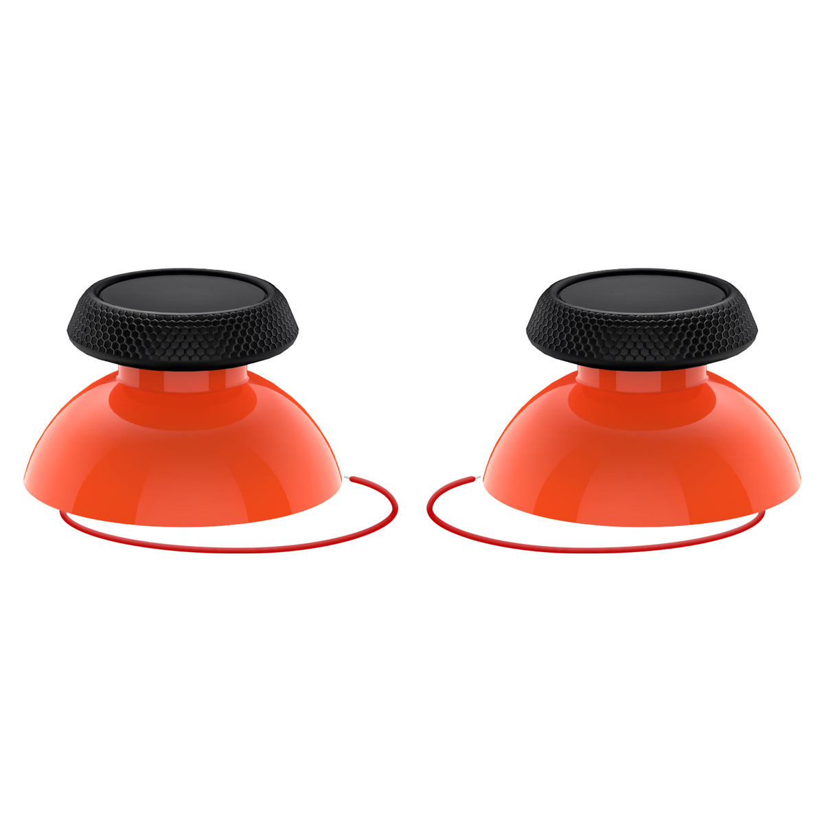 eXtremeRate Replacement Thumbsticks with Original Touch Sensing for Steam Deck LCD & OLED - Orange & Black