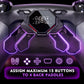 eXtremeRate SPARK Back Paddles Kit with OLED Display & Clicky Trigger Stops & Ergonomic Grips for PS5 Controller BDM-010/020 - Rubberized Black eXtremeRate