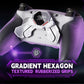 eXtremeRate SPARK Back Paddles Kit with OLED Display & Clicky Trigger Stops & Ergonomic Grips for PS5 Controller BDM-010/020 - Rubberized White & Black