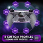 eXtremeRate SPARK Back Paddles Kit with OLED Display & Clicky Trigger Stops & Ergonomic Grips for PS5 Controller BDM-030/040/050/060 - Rubberized Clear & Gray