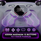 eXtremeRate SPARK Back Paddles Kit with OLED Display & Clicky Trigger Stops & Ergonomic Grips for PS5 Controller BDM-030/040/050/060 - Rubberized Gray & New Hope Gray