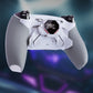 eXtremeRate SPARK Back Paddles Kit with OLED Display & Clicky Trigger Stops & Ergonomic Grips for PS5 Controller BDM-030/040/050/060 - Rubberized Solid White & Gray