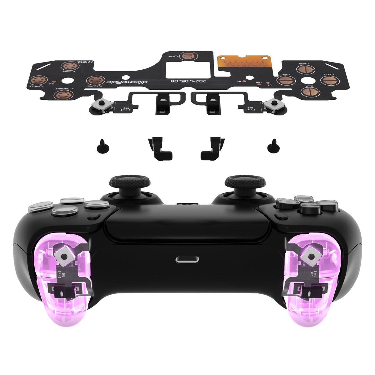 eXtremeRate Shoulder Buttons Micro Switch - Strong Version Tactile Clicky Hair Trigger Kit V2 for PS5 Controller BDM-040/050/060