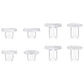 eXtremeRate ThumbsGear Interchangeable Thumbsticks for PS5 Edge Controller - Clear