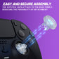 eXtremeRate ThumbsGear V3 Interchangeable Ergonomic Thumbstick for PS5 Edge & PS5 & PS4 Controller - Clear