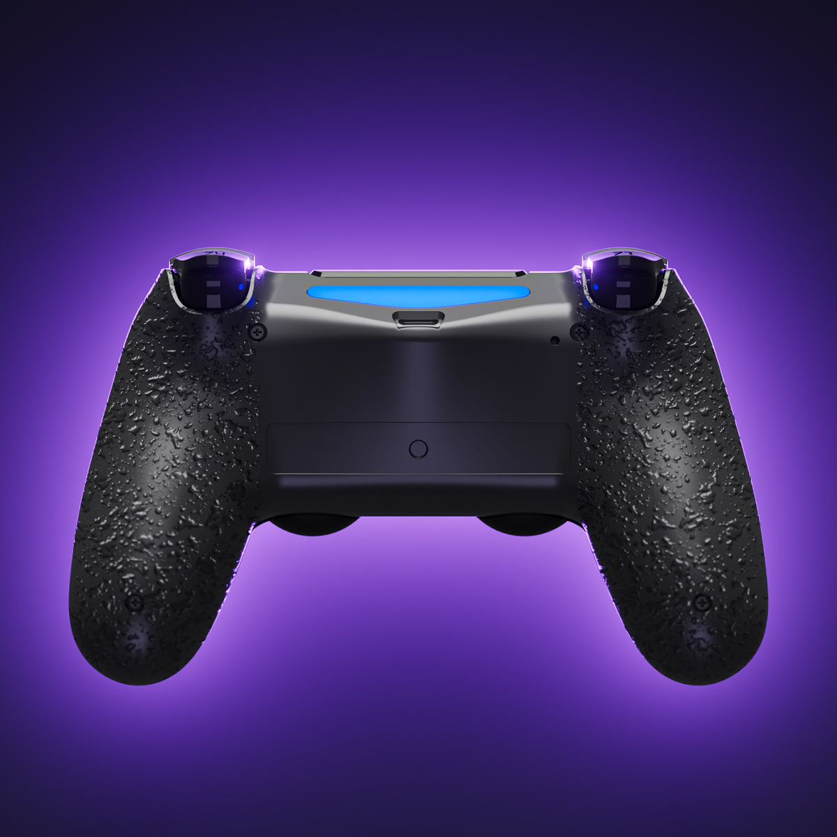 eXtremeRate Type-C Version Replacement Bottom Shell Compatible with PS4 Controller JDM-040/050/055 Models - Textured Black