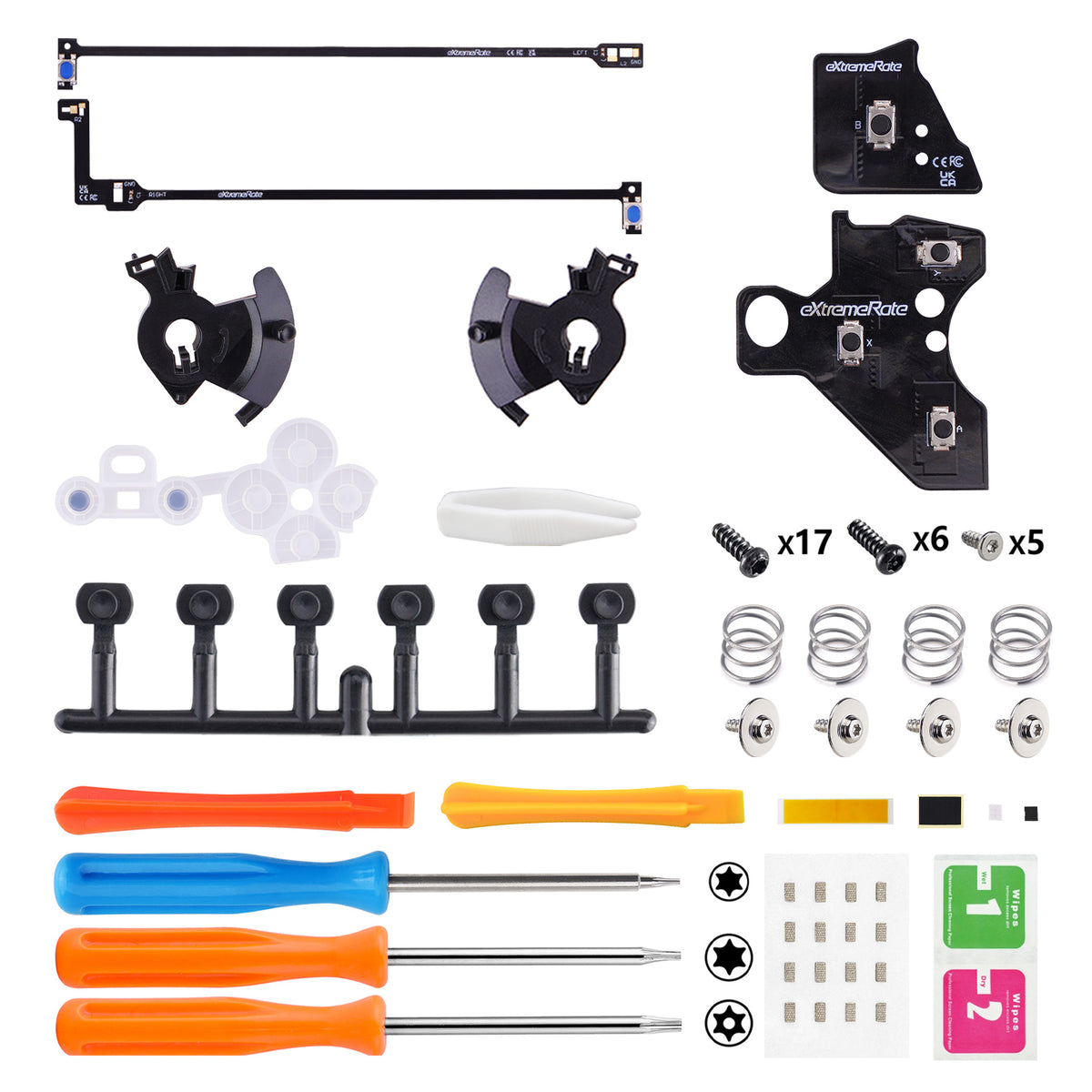 eXtremeRate Strong Version Whole Clicky Kit for Xbox Elite Series 2 Controller Shoulder ABXY Buttons, Ergonomic Tactile Switches LT RT A B X Y Mouse Click Kit for Xbox Elite Series 2 Core Controller (Model 1797)