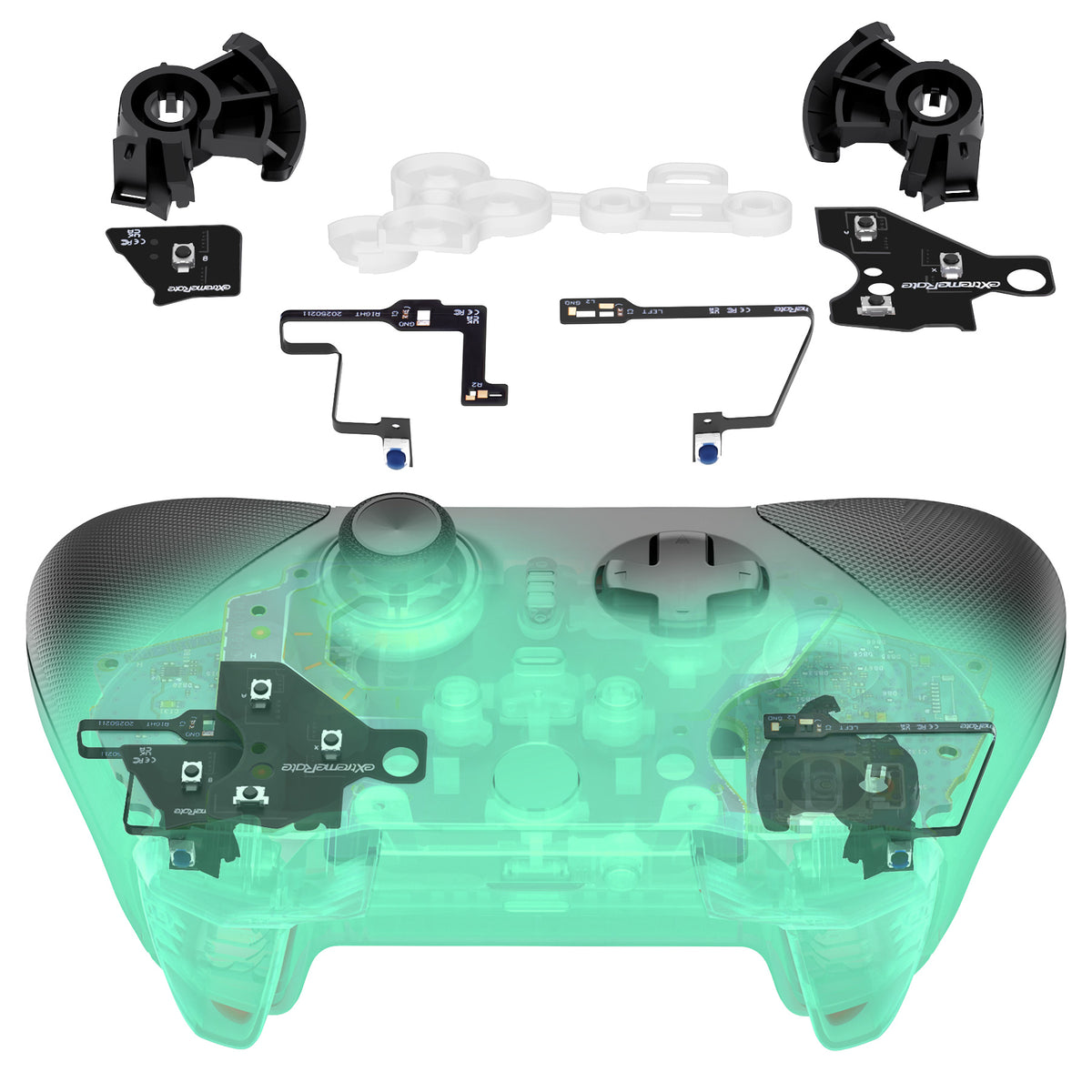 eXtremeRate Strong Version Whole Clicky Kit for Xbox Elite Series 2 Controller Shoulder ABXY Buttons, Ergonomic Tactile Switches LT RT A B X Y Mouse Click Kit for Xbox Elite Series 2 Core Controller (Model 1797)