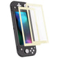 eXtremeRate 2 Pack Anti-Scratch Transparent HD Tempered Glass Screen Protector for Nintendo Switch Lite - Antique Yellow Border