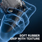 eXtremeRate Beyond-ARC Bottom Shell Kit with Rubberised Grip for PS5 Edge Controller - Clear & Black