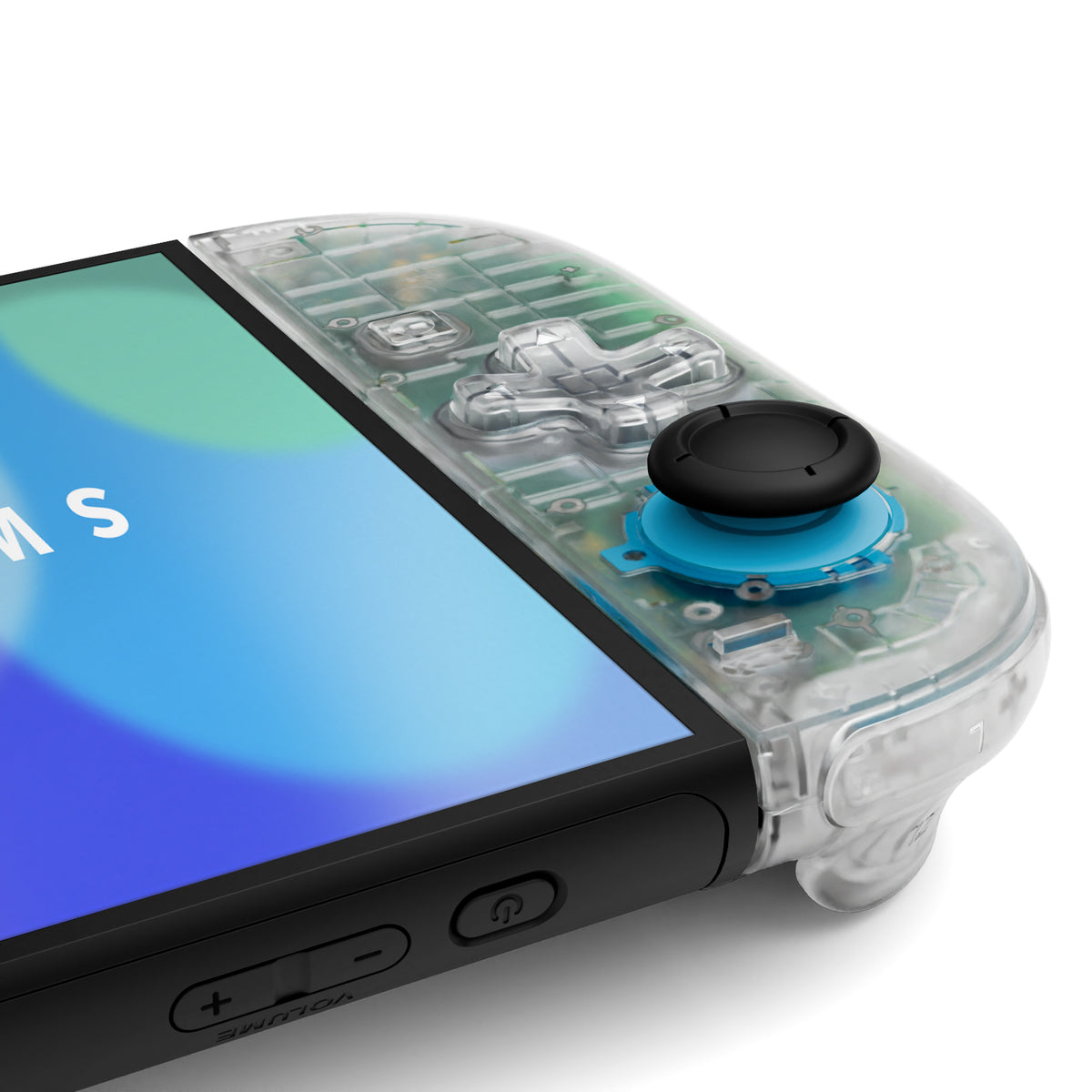 eXtremeRate D-Pad Version Replacement Full Set Shell Case with Buttons for Joycon 2 of Nintendo Switch 2 - Deluxe Version - Clear