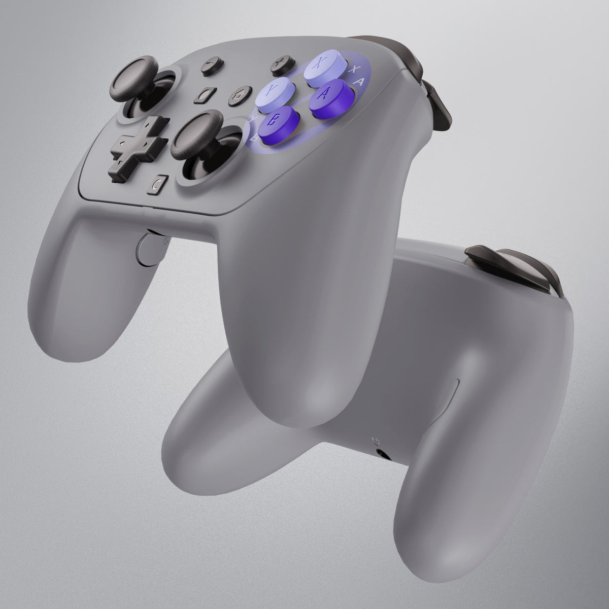 eXtremeRate DIY Replacement Full Set Shells with Buttons for Nintendo Switch 2 Pro Controller - Classic SNES Style