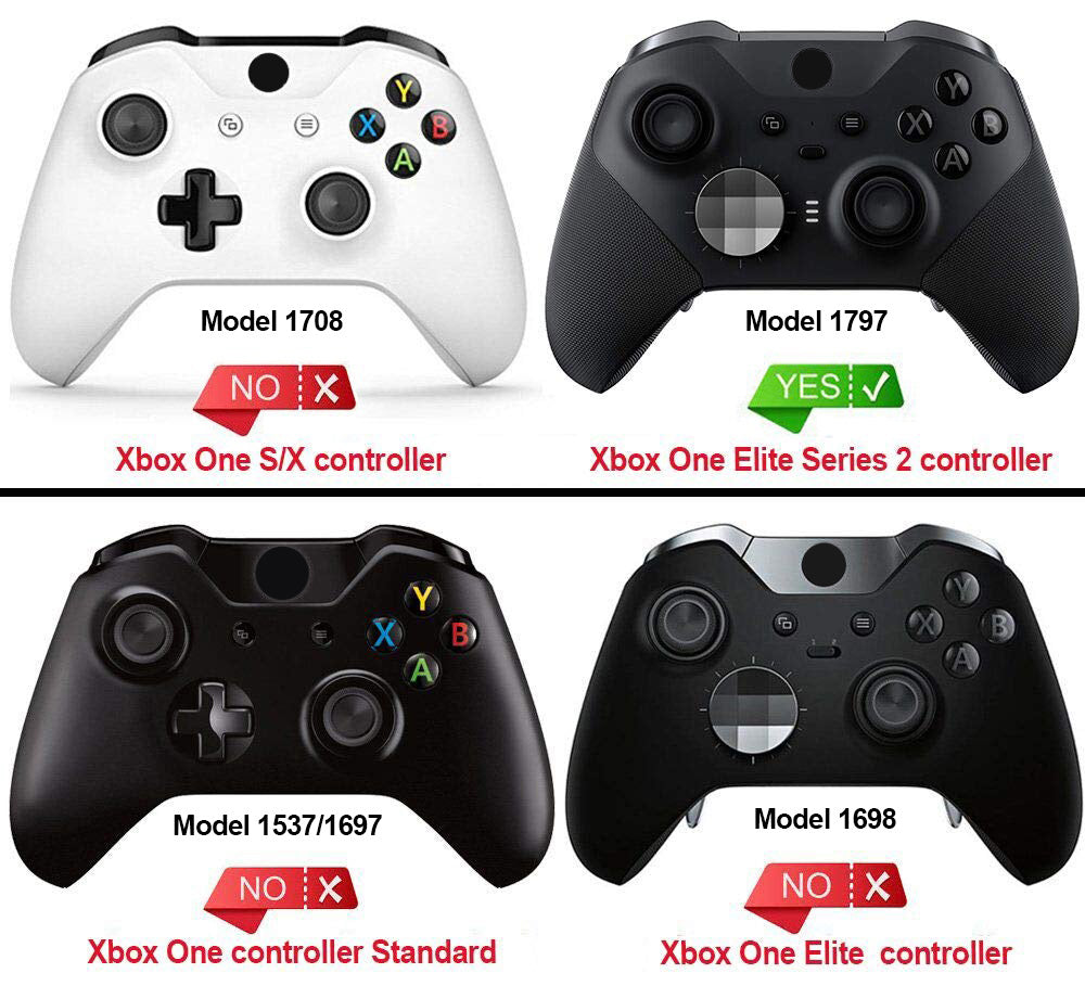 eXtremeRate Full Set Shell with Buttons for Xbox One Elite Series 2 & Elite 2 Core Controller (Model 1797) - Clear eXtremeRate