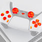 eXtremeRate Multi-Colors Luminated Buttons DTF V3 LED Kit for PS5 Controlle BDM-010/020 - Clear
