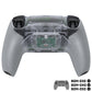 eXtremeRate RISE Plus MAX Back Paddles Kit with Clicky Trigger Stops & Rubberized Grip for PS5 Controller BDM-030/040/050 - Clear & Gray