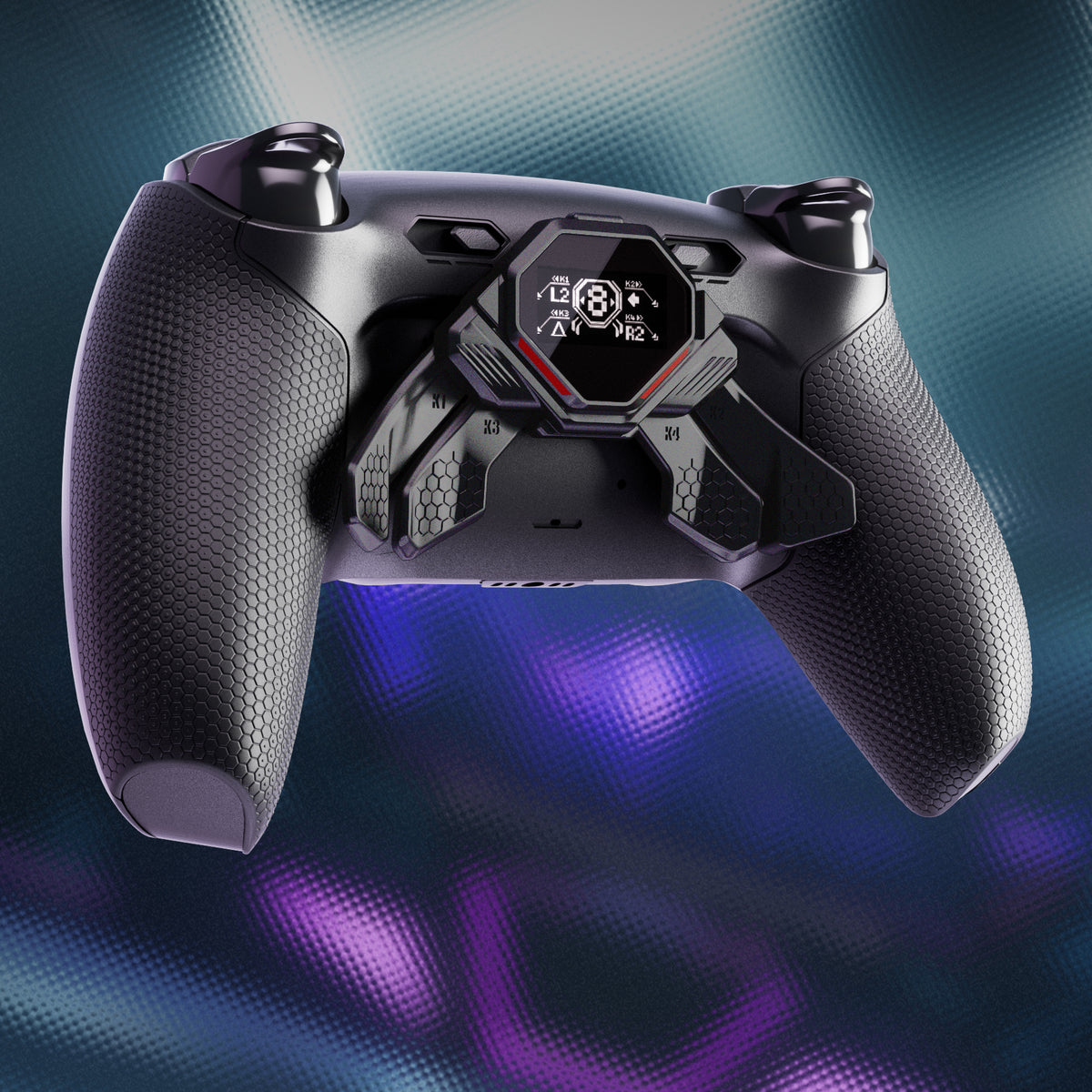 eXtremeRate Real Metal Buttons (RMB) Version SPARK Back Paddles Kit for PS5 Controller BDM-030/040/050/060 - Black