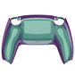 eXtremeRate Replacement Back Housing Bottom Shell Compatible with PS5 Controller BDM-010/020/030/040/050 - Chameleon Green Purple Glossy
