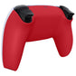 eXtremeRate Replacement Back Housing Bottom Shell Compatible with PS5 Controller BDM-010/020/030/040/050 - Passion Red