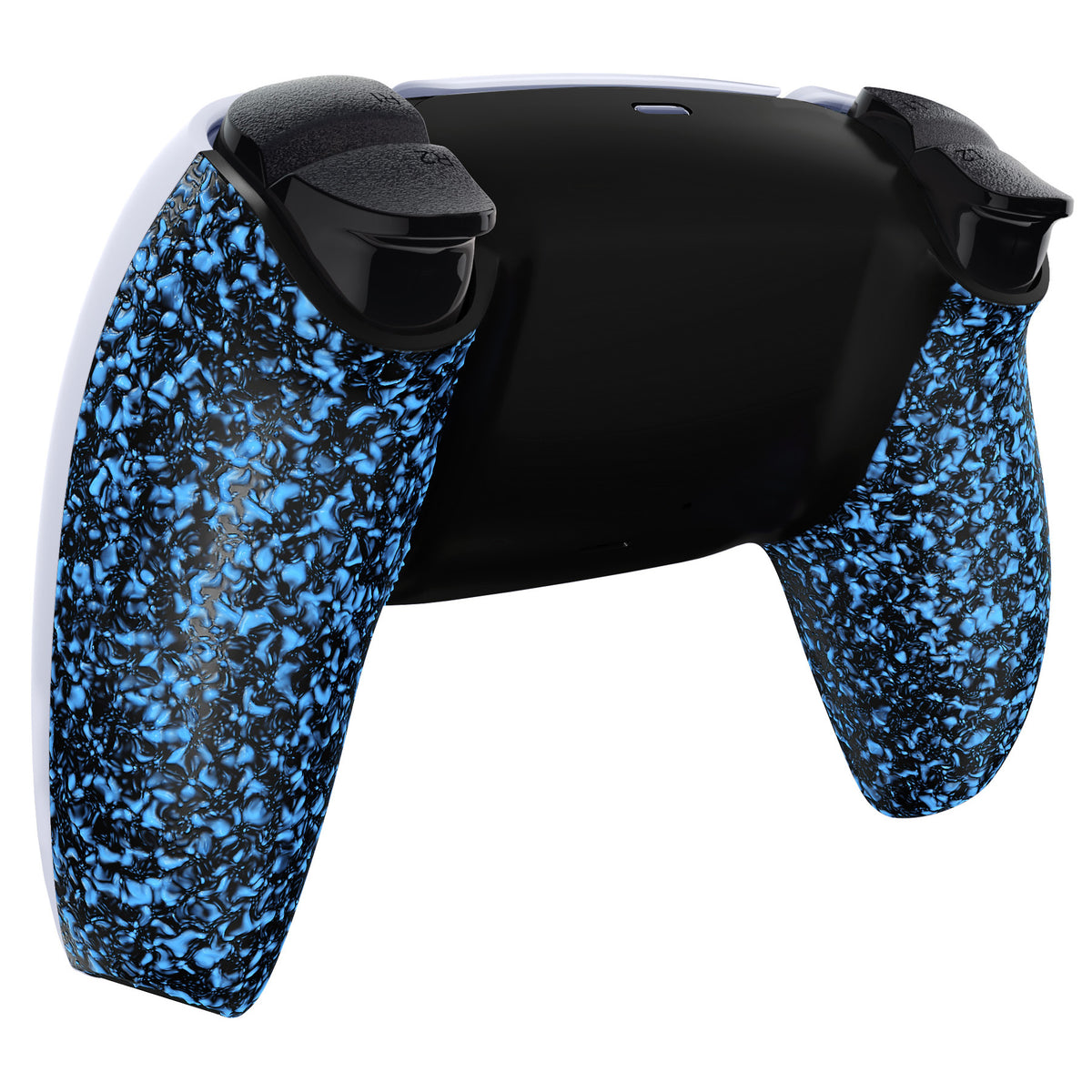 eXtremeRate Replacement Back Housing Bottom Shell Compatible with PS5 Controller BDM-010/020/030/040/050 - Textured Blue