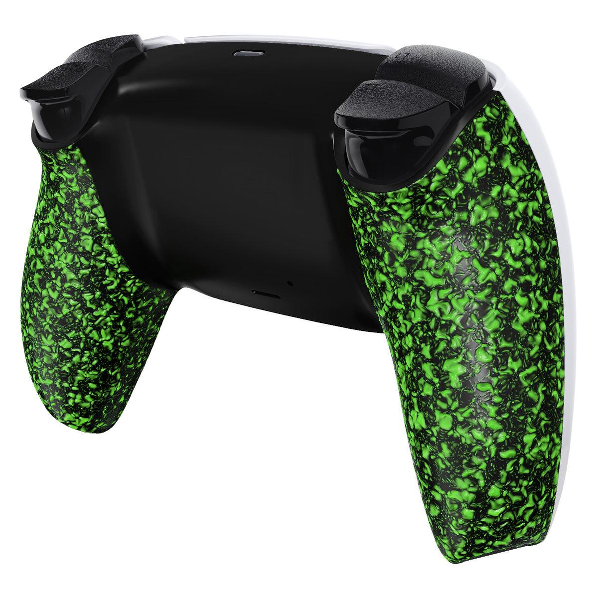eXtremeRate Replacement Back Housing Bottom Shell Compatible with PS5 Controller BDM-010/020/030/040/050 - Textured Green