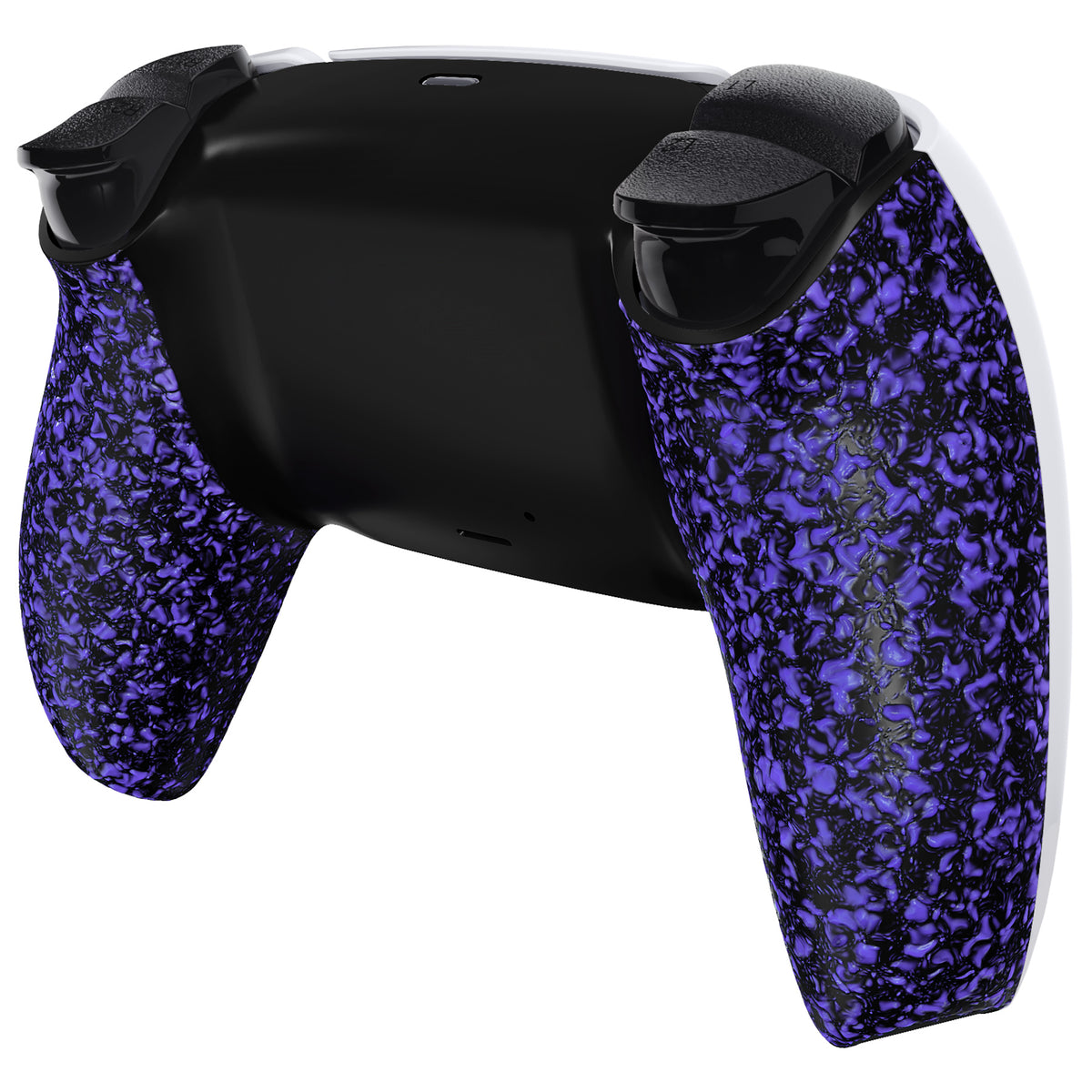 eXtremeRate Replacement Back Housing Bottom Shell Compatible with PS5 Controller BDM-010/020/030/040/050 - Textured Purple