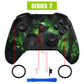 eXtremeRate Replacement Front Housing Shell Case with Accent Rings for Xbox One Elite Series 2 & Elite 2 Core Controller (Model 1797) - Dark Carnival