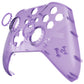 eXtremeRate Replacement Front Housing Shell Case with Accent Rings for Xbox One Elite Series 2 & Elite 2 Core Controller (Model 1797) - Clear Atomic Purple