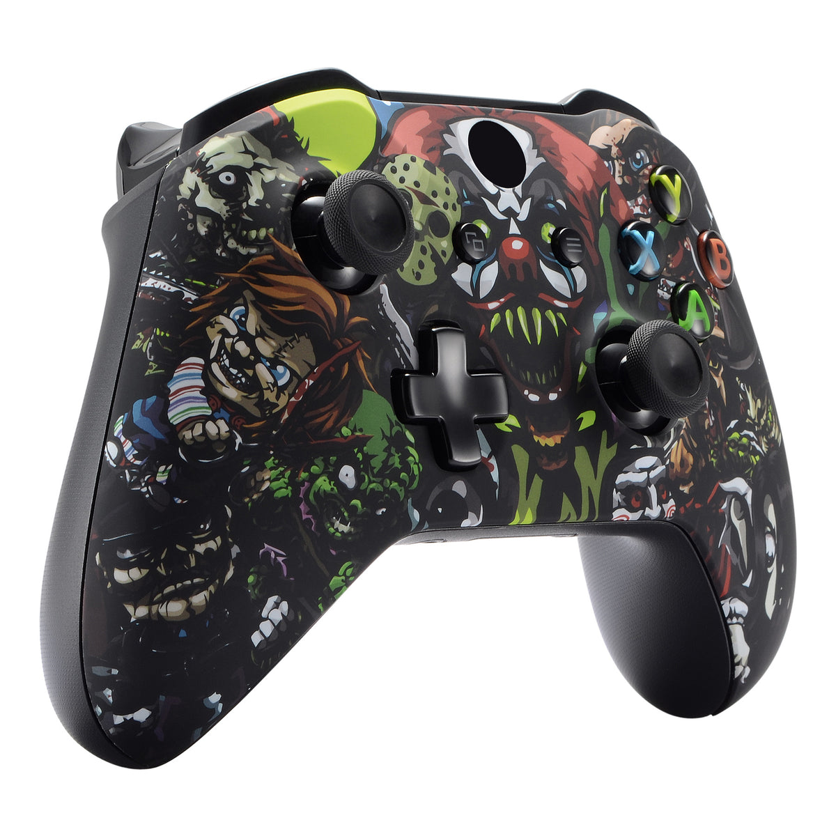eXtremeRate Replacement Front Housing Shell for Xbox One X & S Controller (Model 1708) - Scary Party