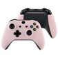 eXtremeRate Replacement Front Housing Shell with Side Rails Panel for Xbox One X & S Controller (Model 1708) - Cherry Blossoms Pink