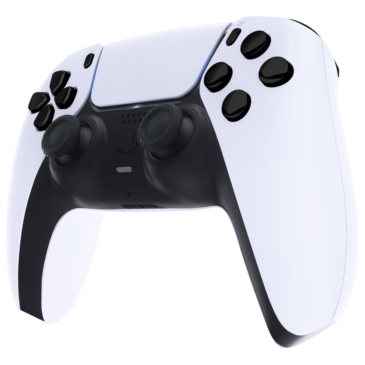 eXtremeRate Replacement Full Set Buttons Compatible with PS5 Controller BDM-010/020 - Chrome Black
