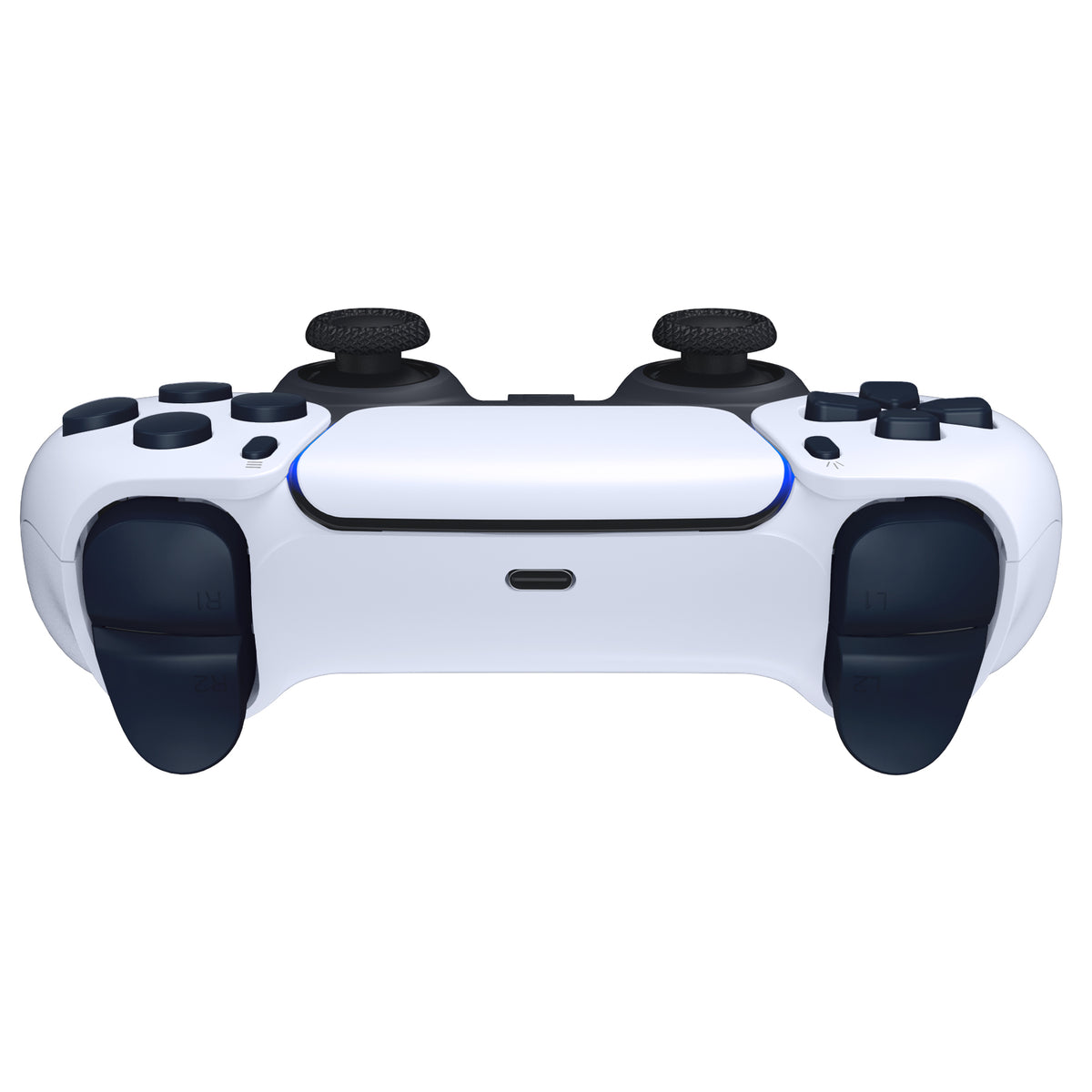 eXtremeRate Replacement Full Set Buttons Compatible with PS5 Controller BDM-010/020 - Midnight Blue