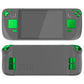 eXtremeRate Replacement Full Set Buttons for Steam Deck LCD - Chrome Green