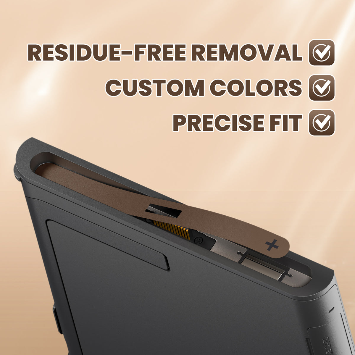 eXtremeRate Side Rail Slot Sticker for Nintendo Switch 2 Console - Wood Grain Brown
